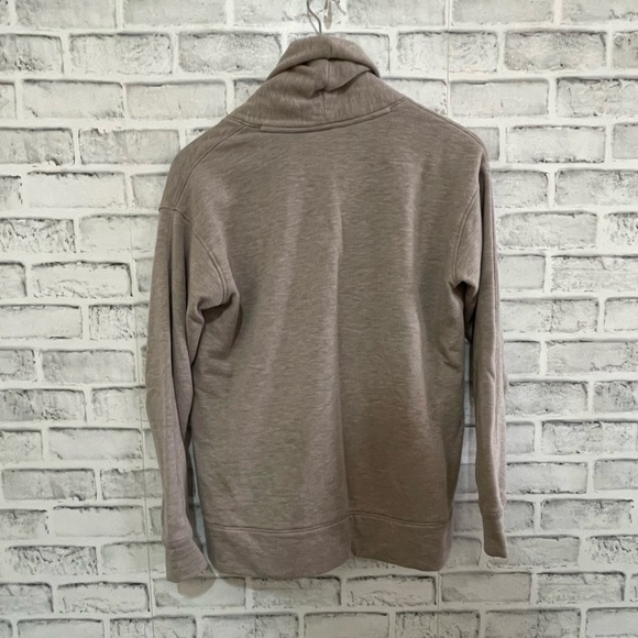 Women’s Haven Well Within tan pullover fleece shawl collar top soft oversized XS - Picture 3 of 5
